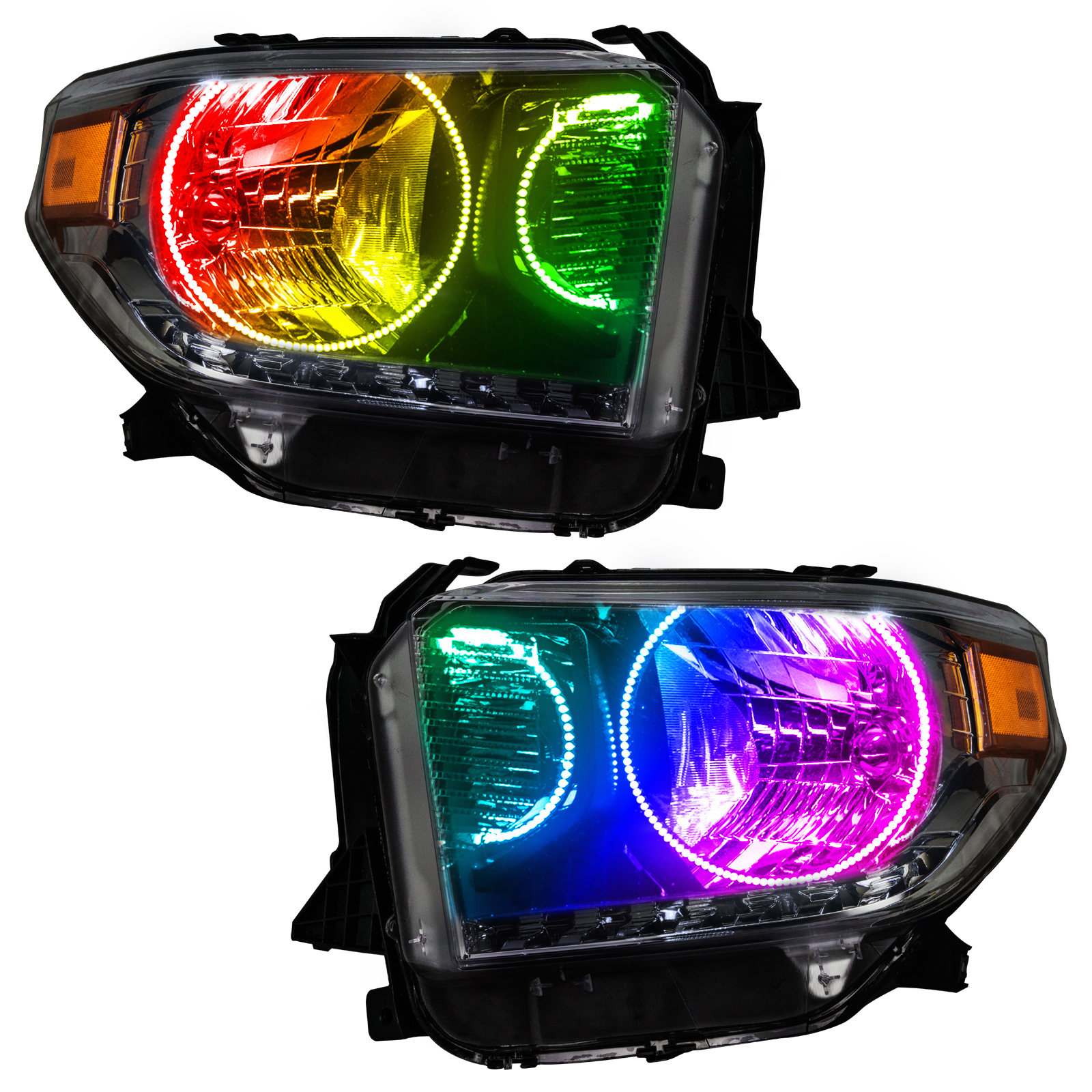 7204-334 - 2014-2017 Toyota Tundra SMD HL - Dual Halo Kit